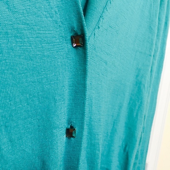 Ann Taylor Teal Sweater Cardigan - Picture 3 of 4